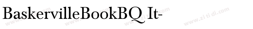 BaskervilleBookBQ It字体转换